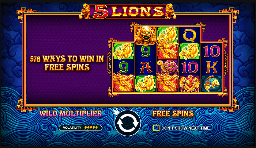 MERAIH MAXWIN TERUS MAIN DI 5 LIONS MEGAWAYS